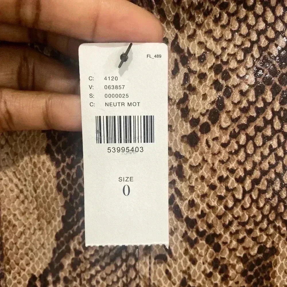 Nwt Anthropologie Current Air Python Print Midi L… - image 7